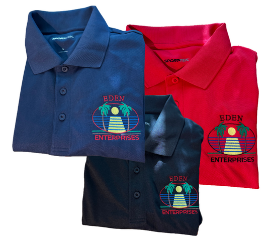 Eden Embroidered Polo Shirts