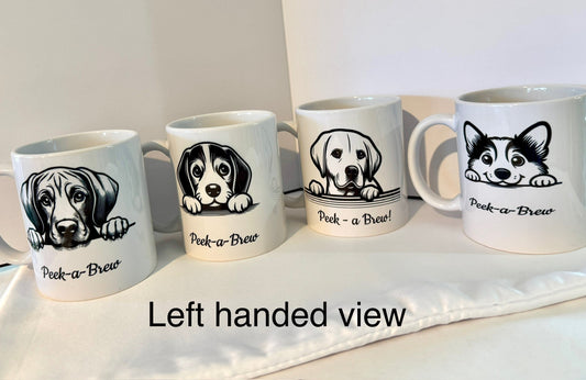 Peek a boo pup Coffee Mugs